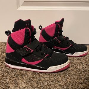 Jordan Flight 45 High IP GS 'Black Vivid Pink’  Size 6Y